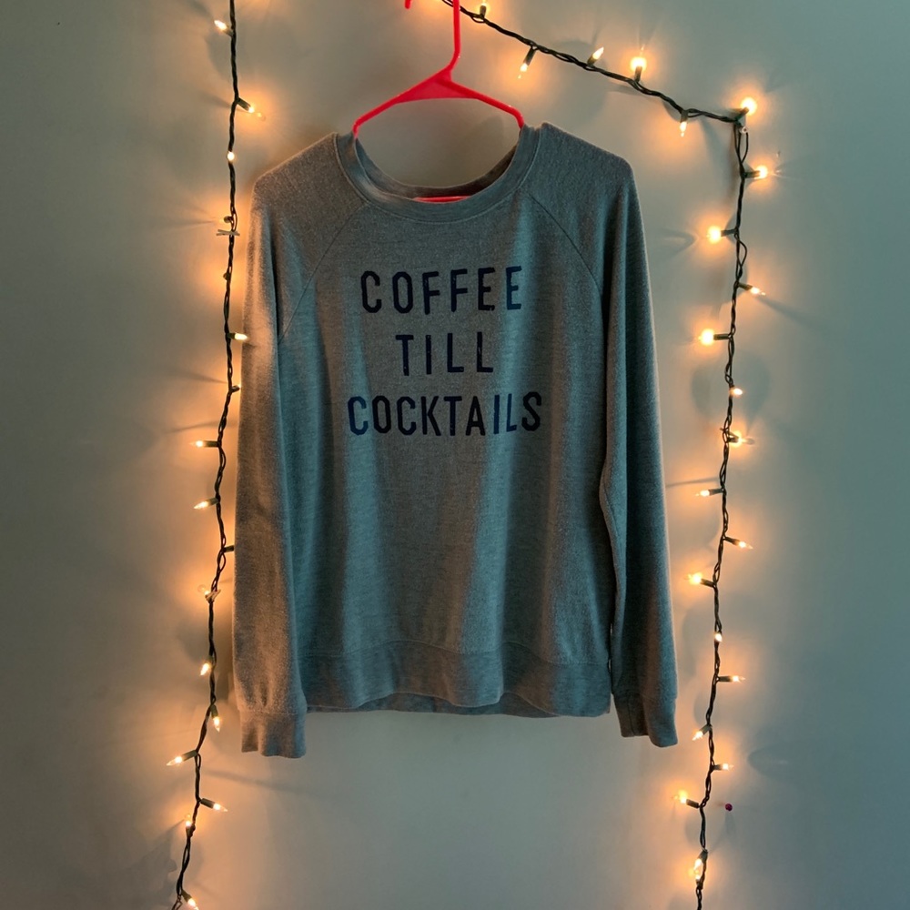 Coffee til cocktails lounge shirt